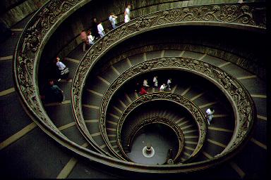 The Double Spiral Staircase in the Vatican Museums